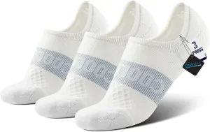 BRISIRA Coolmax Bamboo Viscose Compression No Show Socks Moisture Wicking Cushion Short Low Cut Ankle Athletic Sock for Golf