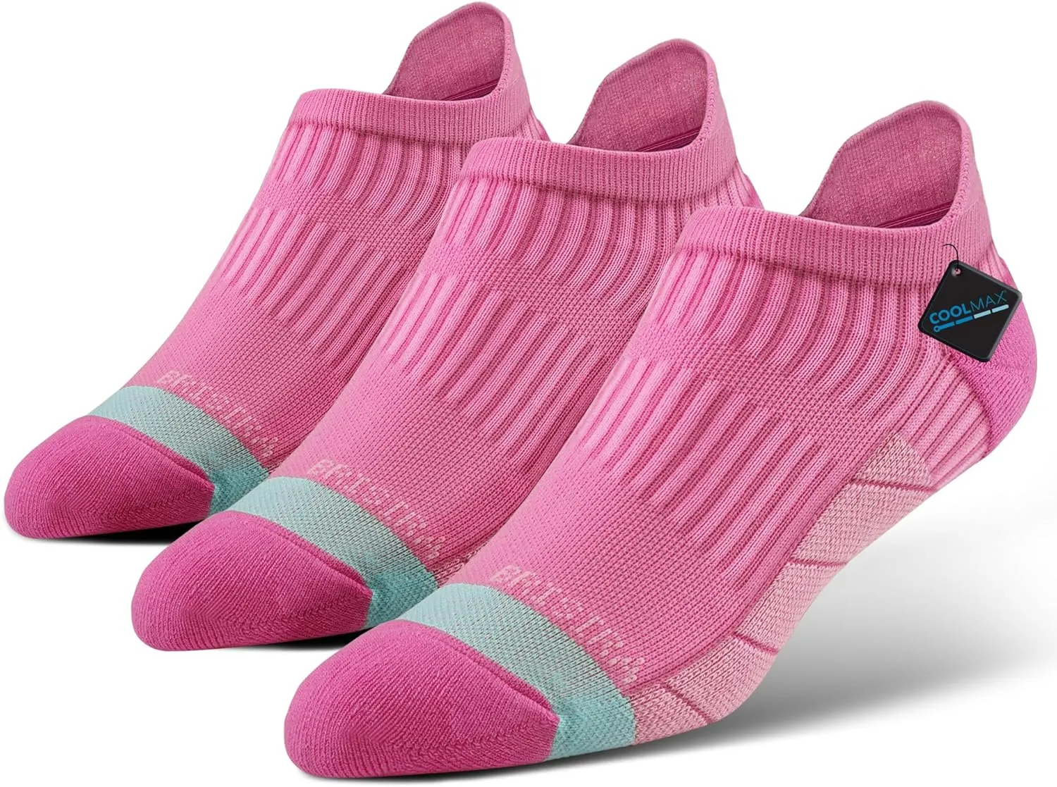 BRISIRA Coolmax Bamboo Viscose Women Compression Running Ankle Socks No Show Athletic Wicking Thick Cushioned Arch Support