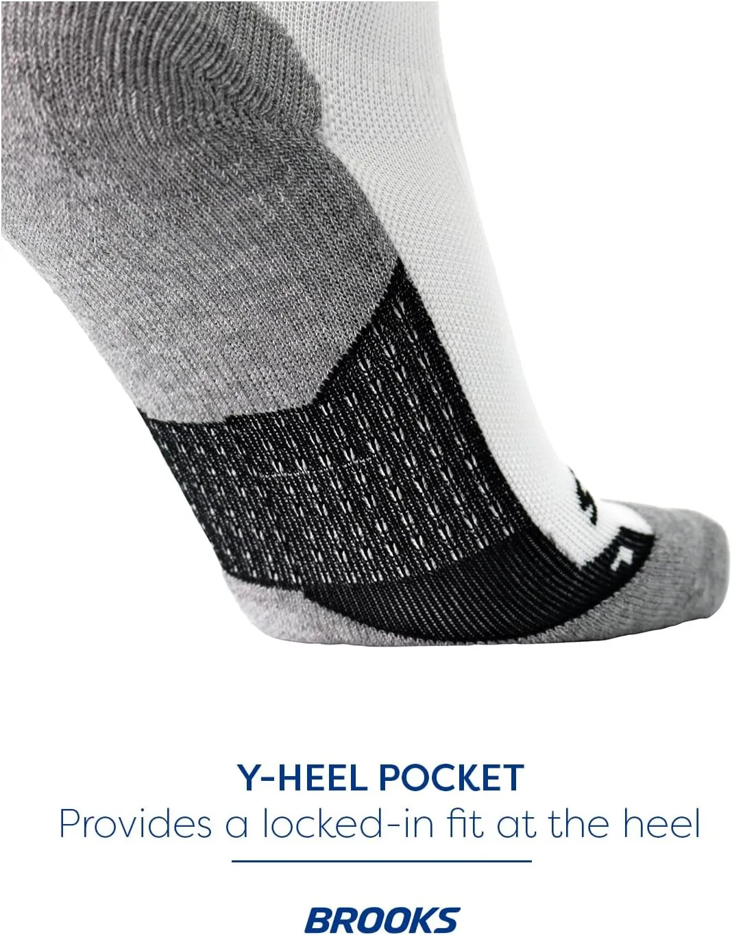 Brooks Ghost Crew Socks I Performance Running Cushioned Socks with Arch Support for Men & Women
