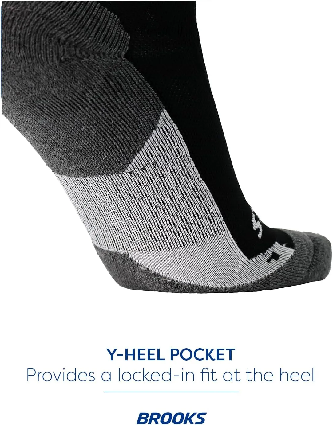 Brooks Ghost Crew Socks I Performance Running Cushioned Socks with Arch Support for Men & Women
