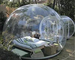 Bubble Dome Tent Transparent PVC Tent,Inflatable Bubble Tent House,Sunshade Geodesic Dome Backyard Tent with Air Blower,Camping House Shelter