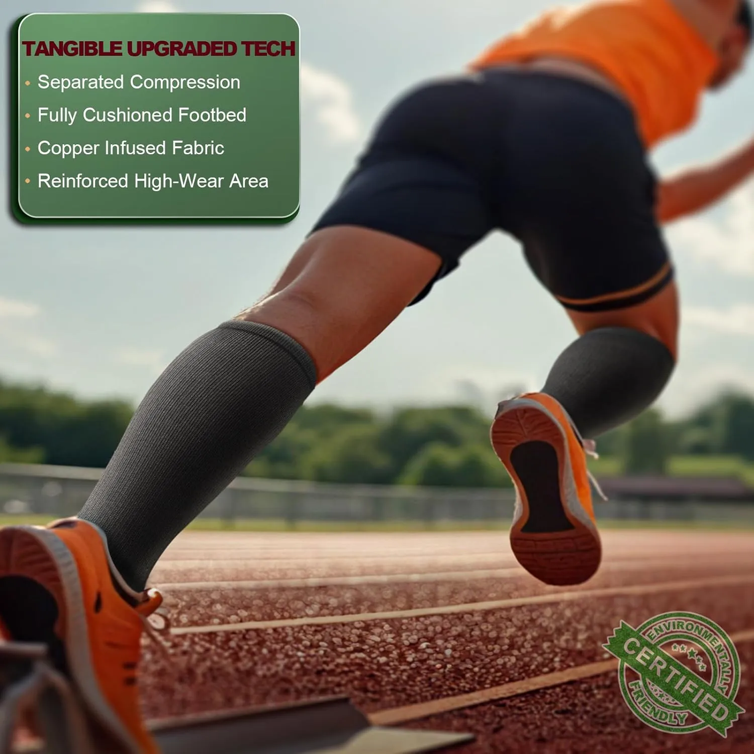 BULLIANT Compression Socks 3Pairs-15-20mmHg Circulation Support Men Women Hiking Sports Recovery-Upgraded Wicking Tech