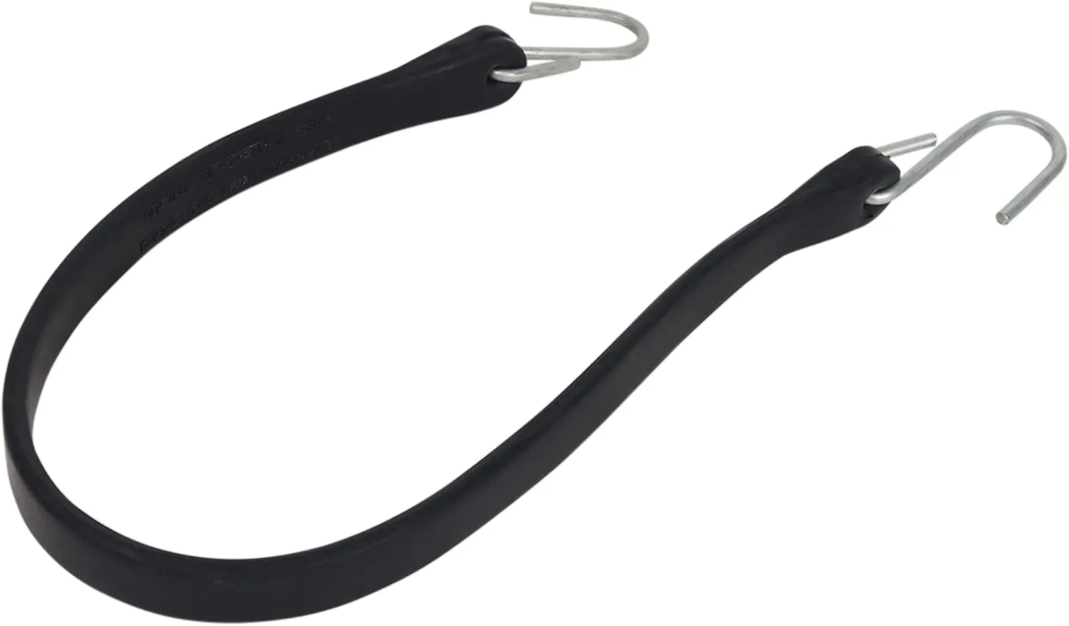 Bungee Cords with Hooks 21”-50PACK Heavy Duty Rubber Tarp Straps with Crimped S Hooks for Securing Truck, Cargo, Tarps in Extreme Weather, 1.5X Max Stretch & 185 LBS Max Load Capacity
