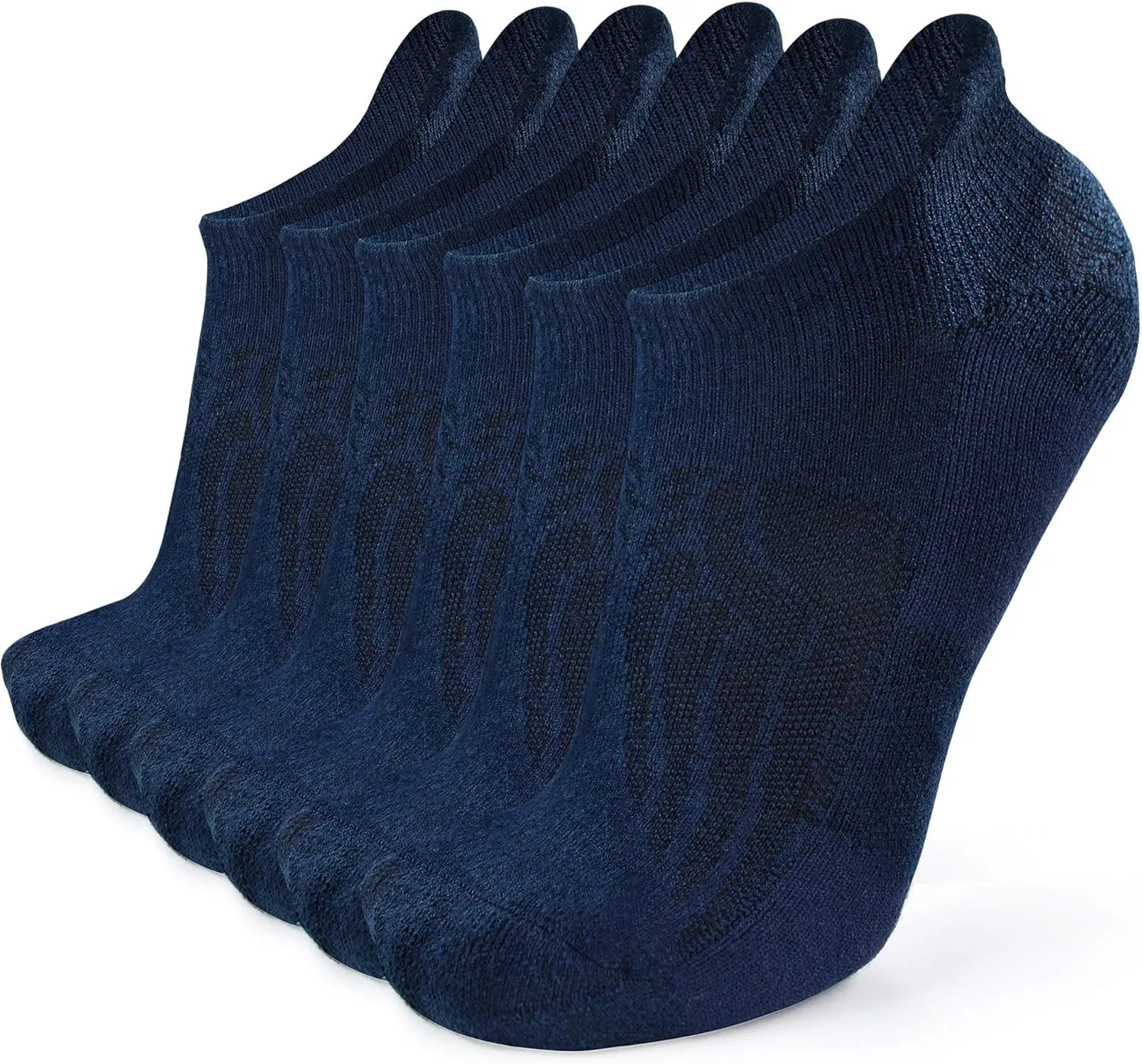 Busy Socks Merino Wool Compression Support Ankle Running Hiking Socks for Men Women, Soft Thick Cushion Tab Socks 3/6 Pairs
