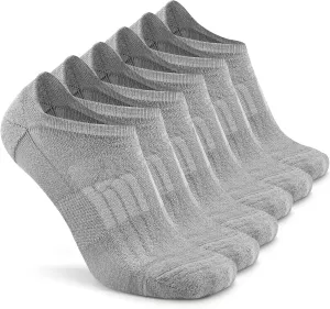 Busy Socks No Show Merino Wool Athletic Running Socks for Men Women,Low Cut Thin Soft Sport Wool Socks with Non-Slip Grips