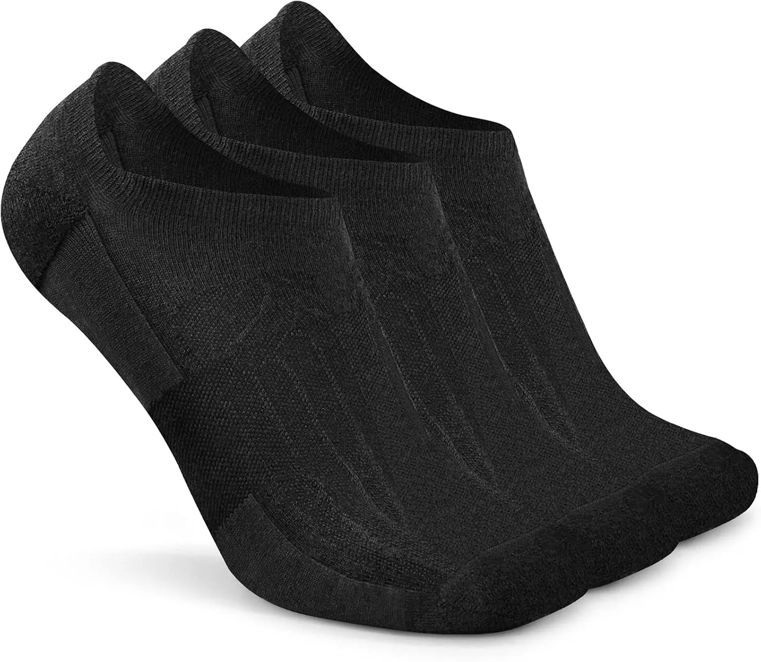 Busy Socks No Show Merino Wool Athletic Running Socks for Men Women,Low Cut Thin Soft Sport Wool Socks with Non-Slip Grips