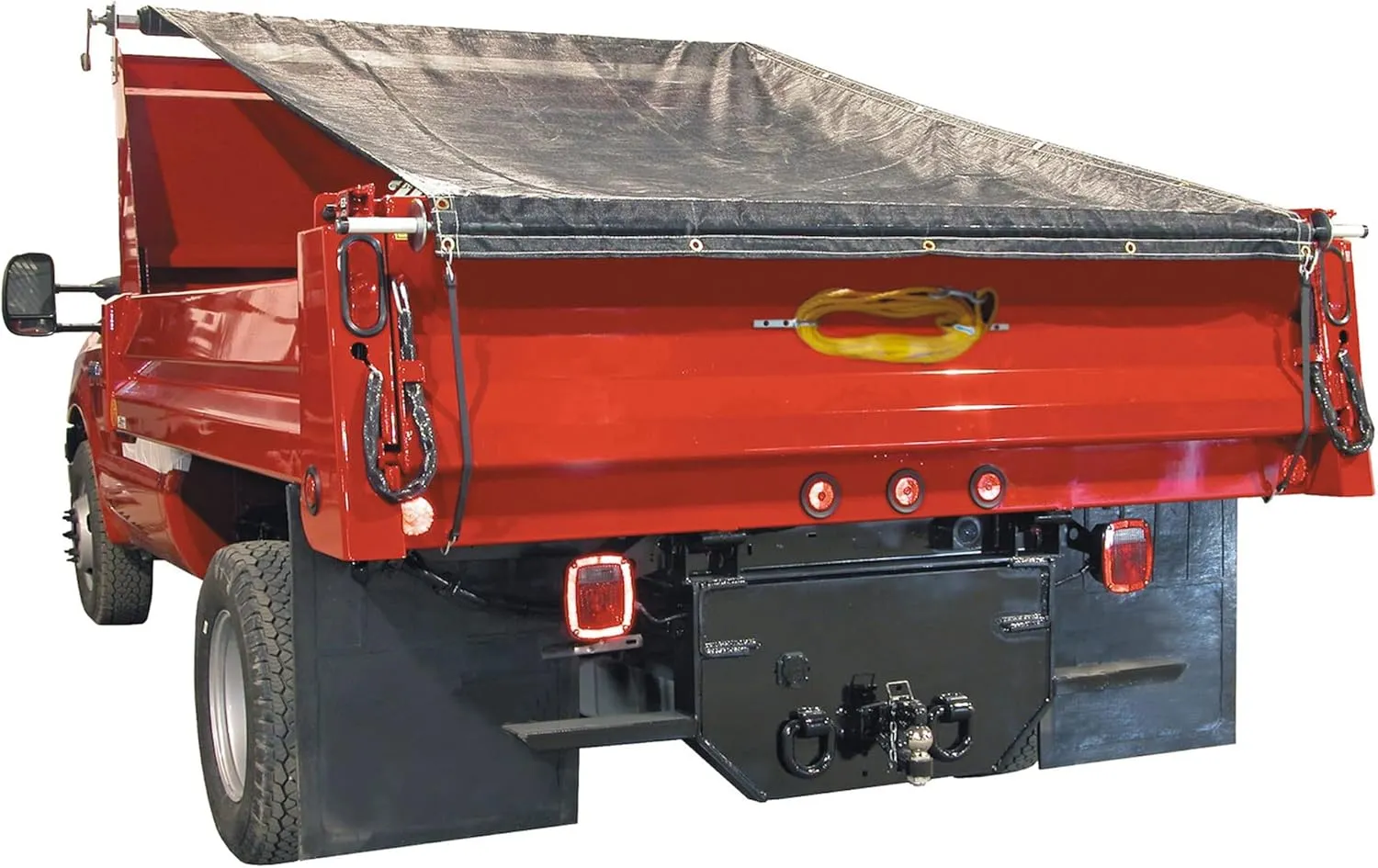 Buyers Products DTR7515 Aluminum Tarp System with Mesh Tarp, 7-1/2 X 15 Feet, Dump Body Tarp Kit, Dump Trailer Accessories, Dump Body Accessories