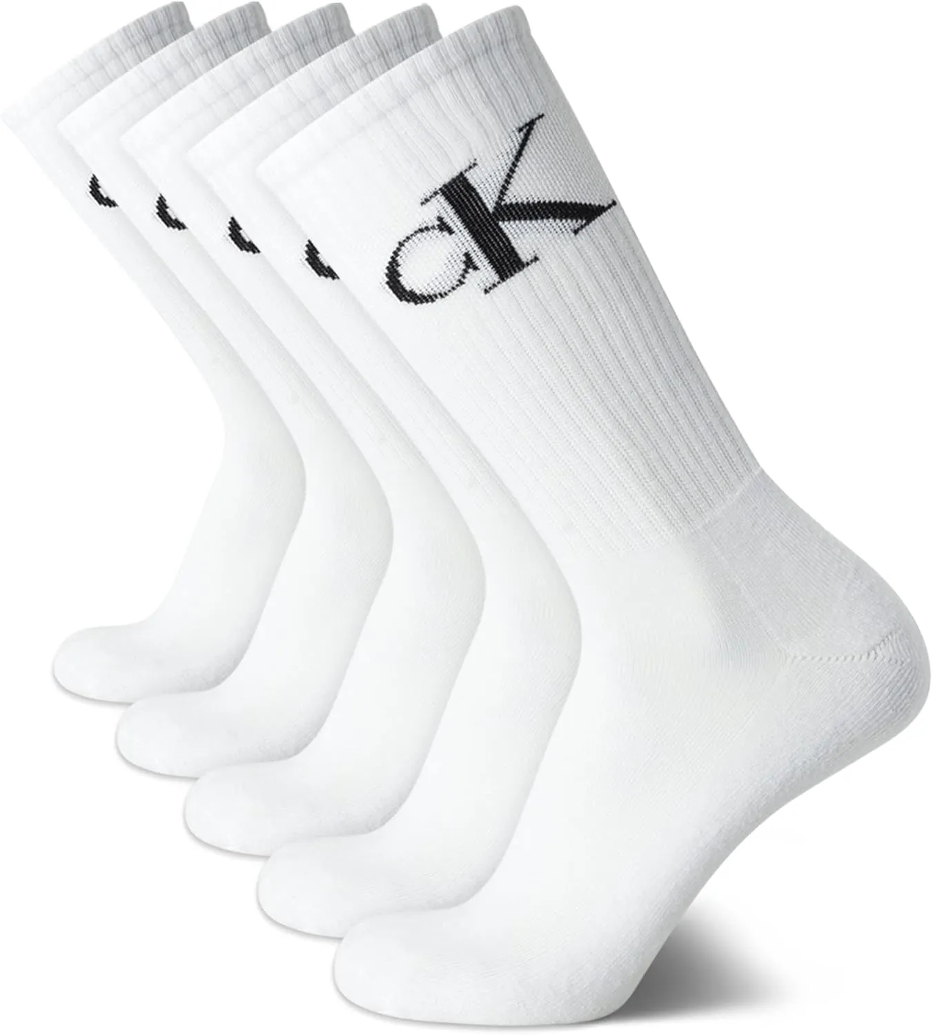 Calvin Klein Men's Crew Athletic Mid-Calf Socks (5 Pack)