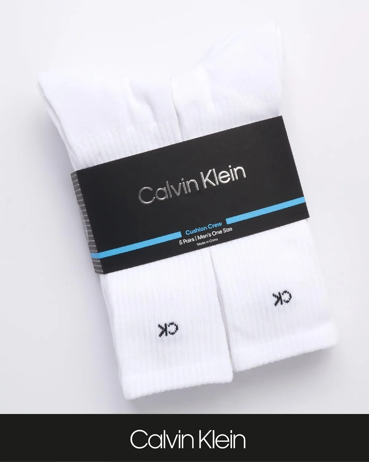 Calvin Klein Men's Crew Athletic Mid-Calf Socks (5 Pack)