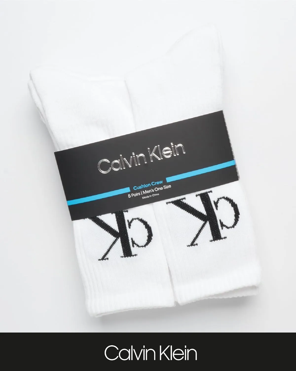 Calvin Klein Men's Crew Athletic Mid-Calf Socks (5 Pack)