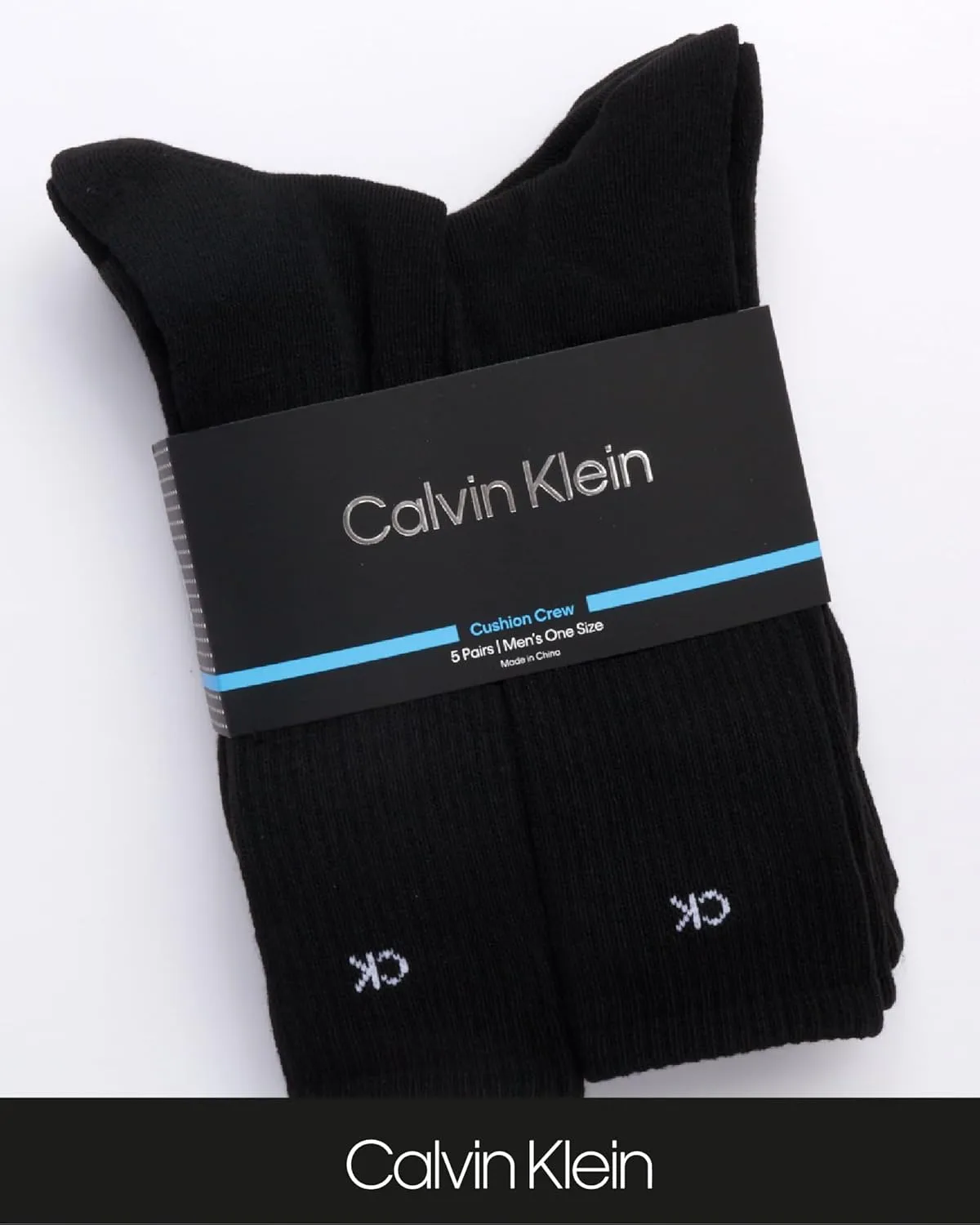 Calvin Klein Men's Crew Athletic Mid-Calf Socks (5 Pack)