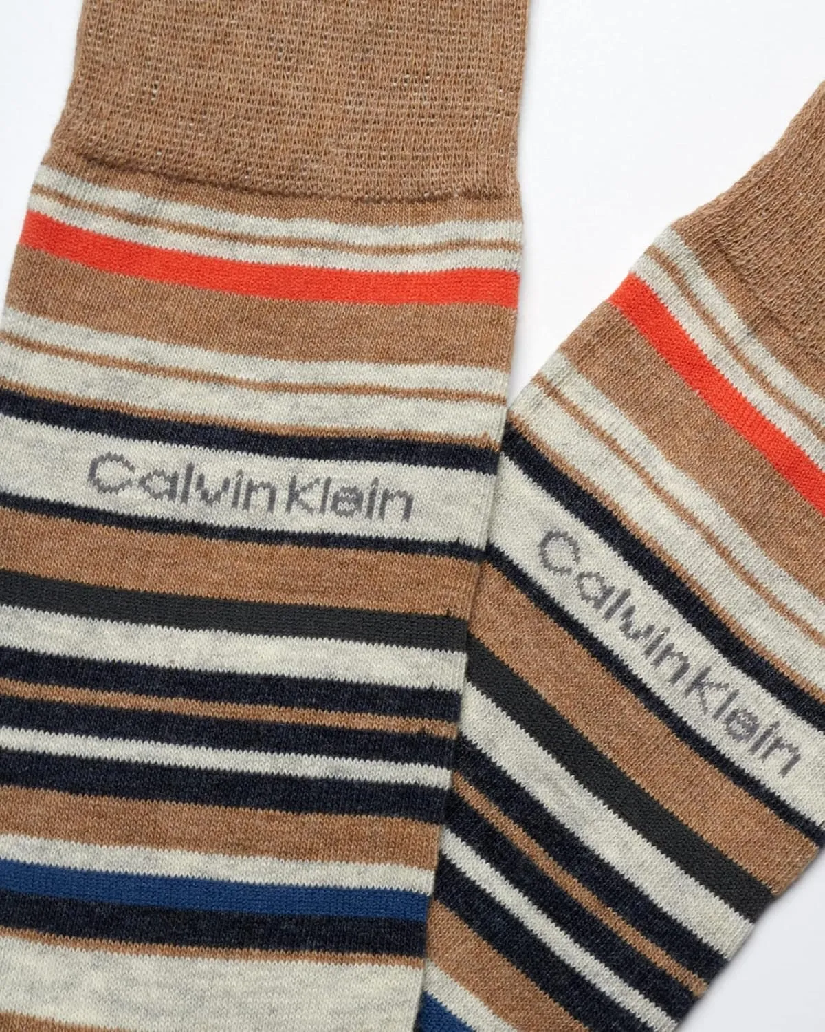 Calvin Klein Mens Dress Socks - 1 Pair Egyptian Cotton Blend with Comfort Stay-Up Cuff - Soft, Breathable & Smooth Crew Socks