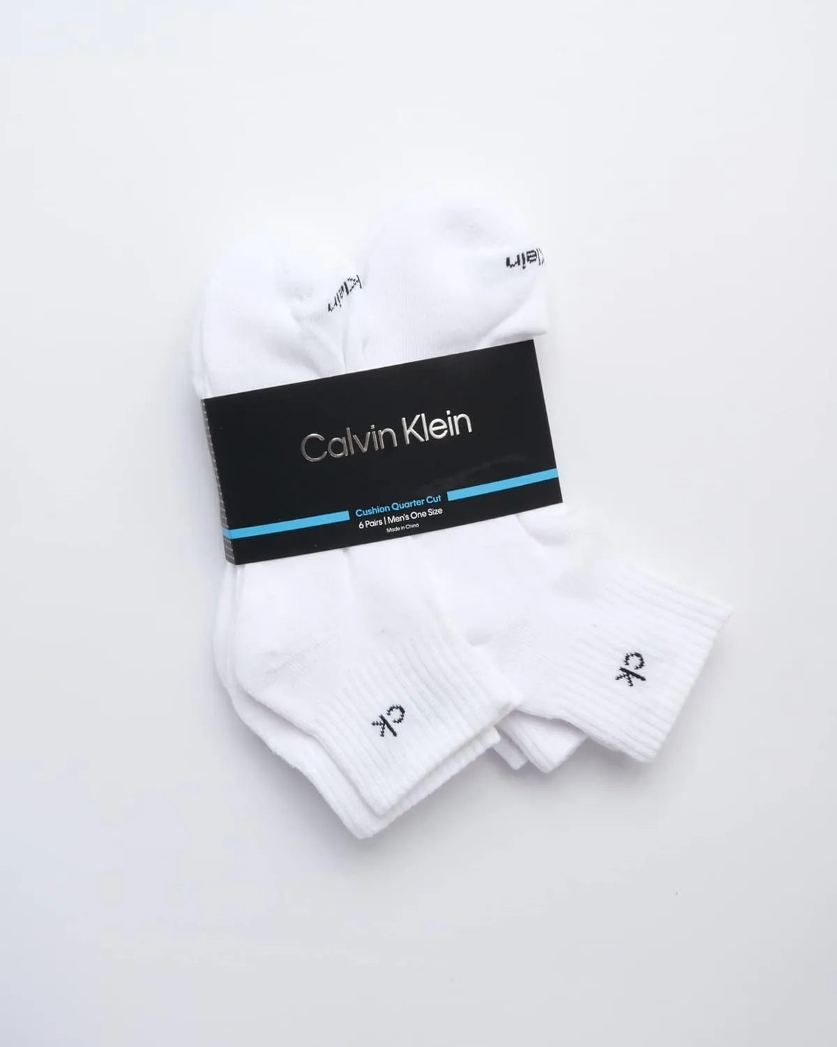 Calvin Klein Men's Quarter Socks - 6 Pack Cushioned Mini Crew Athletic Socks for Men, Ideal for Running, Sport, and Hiking