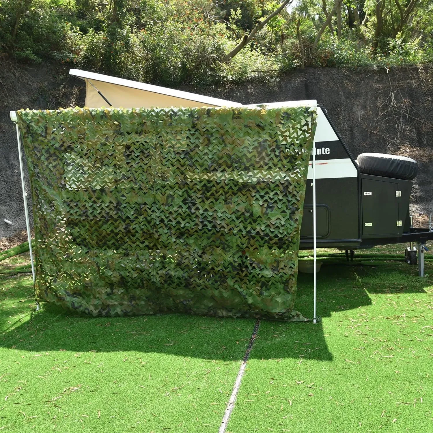 Camo Netting/Camo Tarp/Sunshade, Camouflage Net Ground Blind for Hunting, Camping, Sunshade, Shooting, Garden Fence Decorations
