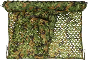 Camo Netting/Camo Tarp/Sunshade, Camouflage Net Ground Blind for Hunting, Camping, Sunshade, Shooting, Garden Fence Decorations