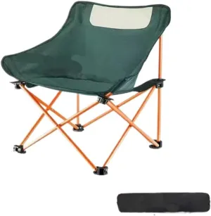 Camp Stool Camping Folding Moon Chair Chair Outdoor Portable High Back Chair Home Dining Table Night Market Stall Camping Stool(Blue)