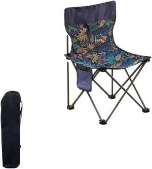Camp Stool Camping Folding Moon Chair Chair Outdoor Portable High Back Chair Home Dining Table Night Market Stall Camping Stool(F)
