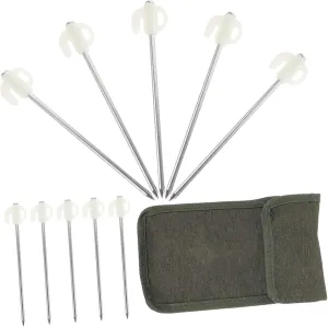 Camping Accessories 11pc Tent Stakes Bag Heavy Duty Lightweight for Camping Tent Beach Tents Tarps Groundsheets