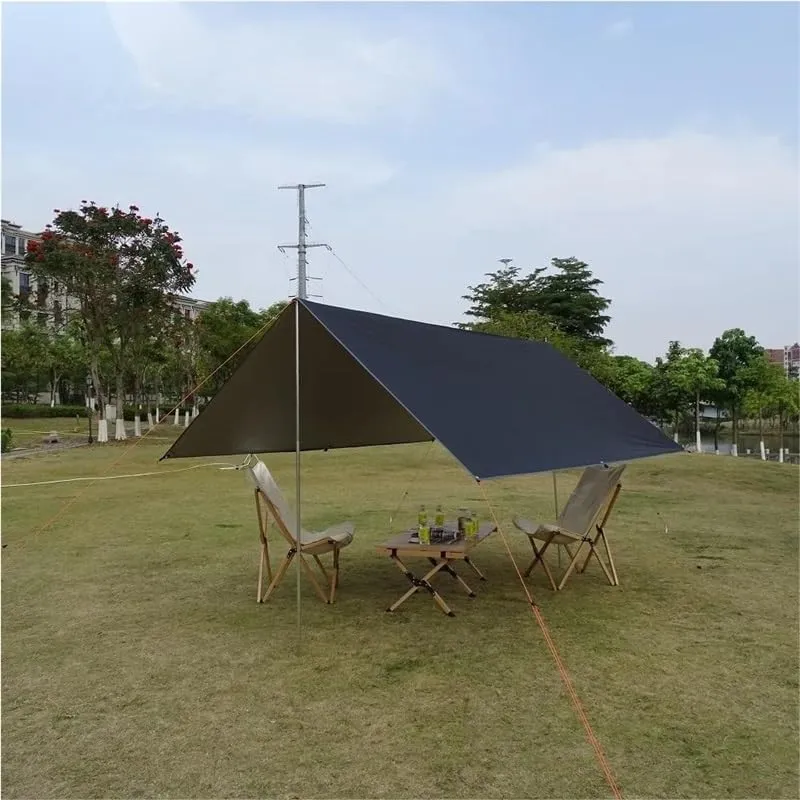 Camping Awning Canopy Tarp Durable Waterproof Lightweight for Outdoor Tent Shade Multi-Purpose Use(Rice White,3x5m)
