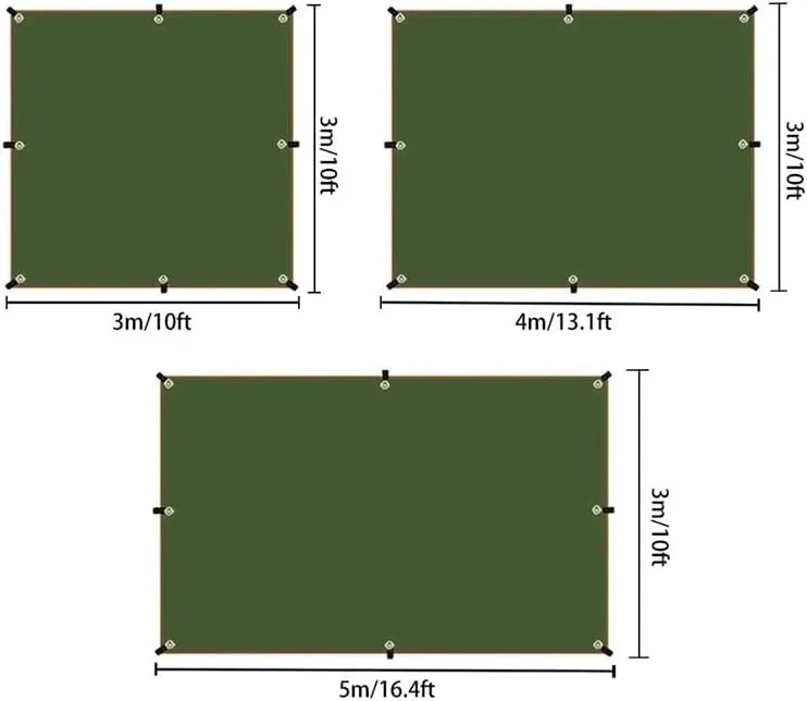 Camping Awning Canopy Tarp Durable Waterproof Lightweight for Outdoor Tent Shade Multi-Purpose Use(Rice White,3x5m)