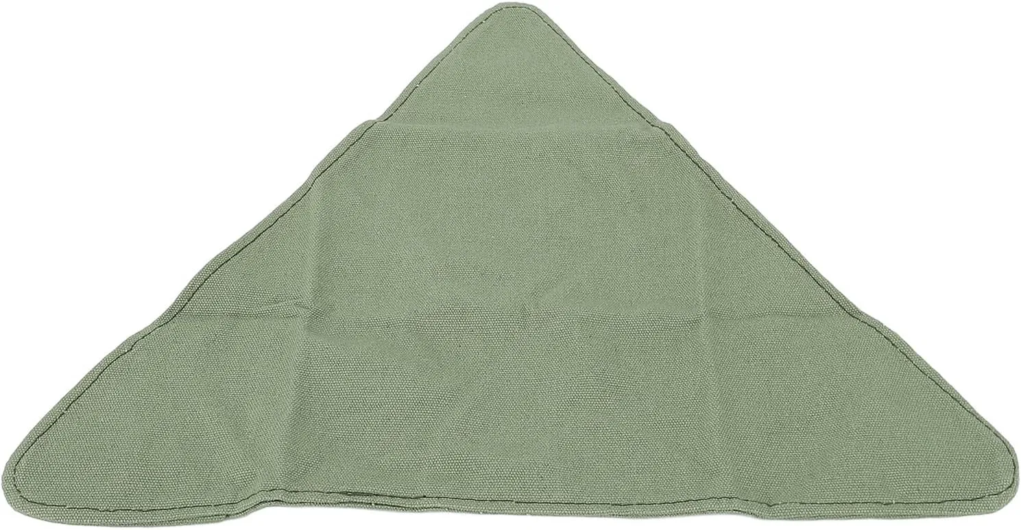 Camping Chair Fabric Folding Camping Stool Cloth Chair Replacement Fabric with Rope, Beach Chair Cloth, Foldable Recliner Cloth for Fishing Camping Beach and Yard (Black) (Green)