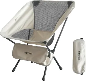 Camping Chair, Foldable Portable Backpacking Chair for Beach Camp Hiking Outdoor Sport, Beige