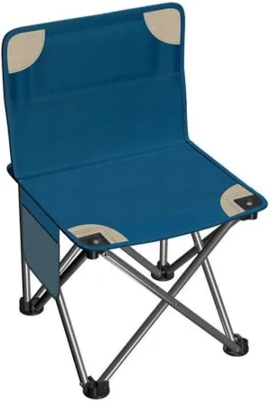 Camping Chair Folding Chair Portable Chair Outdoor Folding Backrest Chair Portable Fishing Chair with Side Pocket Lightweight Leisure Chairs Padded Deck Chair Camping Chairs for Adults