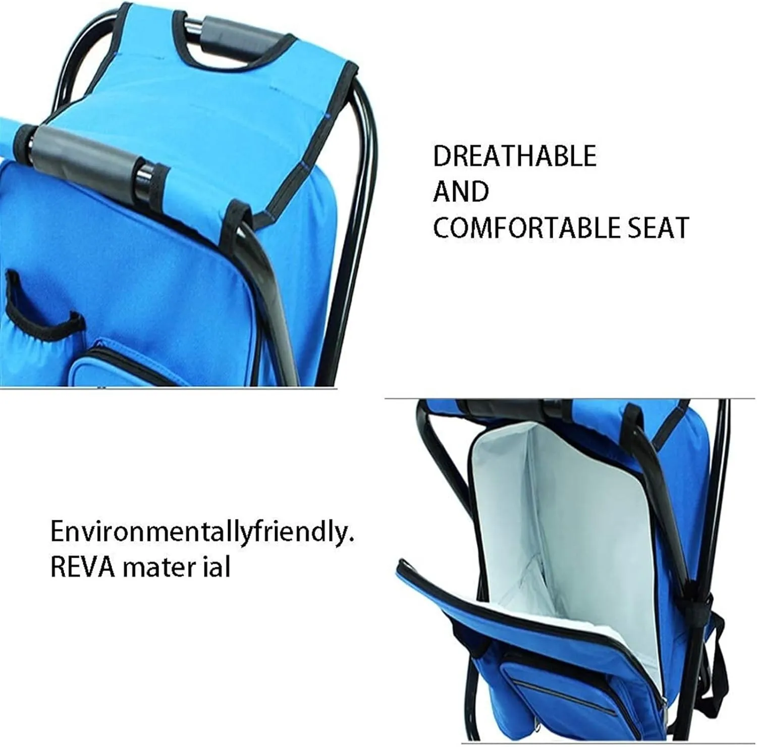 Camping Chair Outdoor Fishing Chair Outdoor Leisure Fishing Chair, Heavy Duty High, Stable Structure, Compact Portable Folding Chairs for Outside Portable