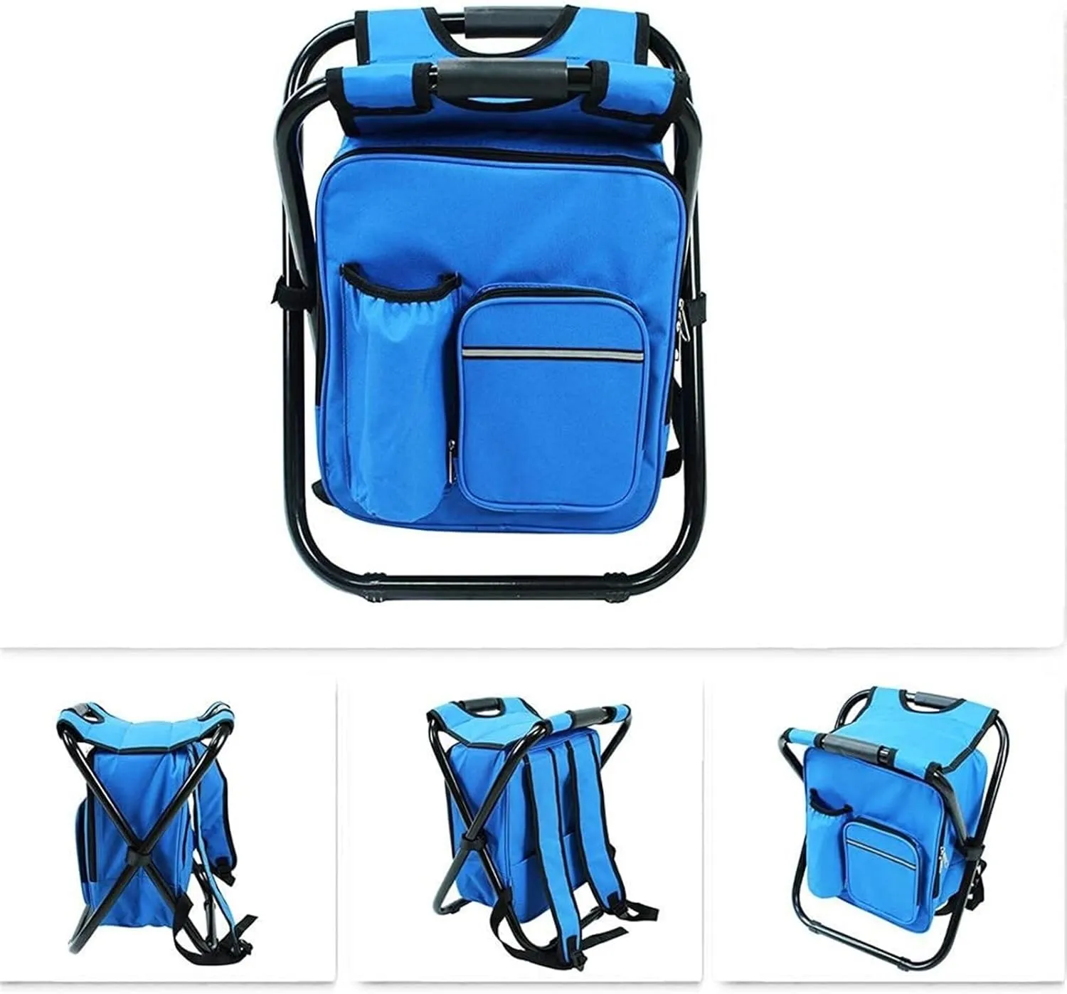 Camping Chair Outdoor Fishing Chair Outdoor Leisure Fishing Chair, Heavy Duty High, Stable Structure, Compact Portable Folding Chairs for Outside Portable