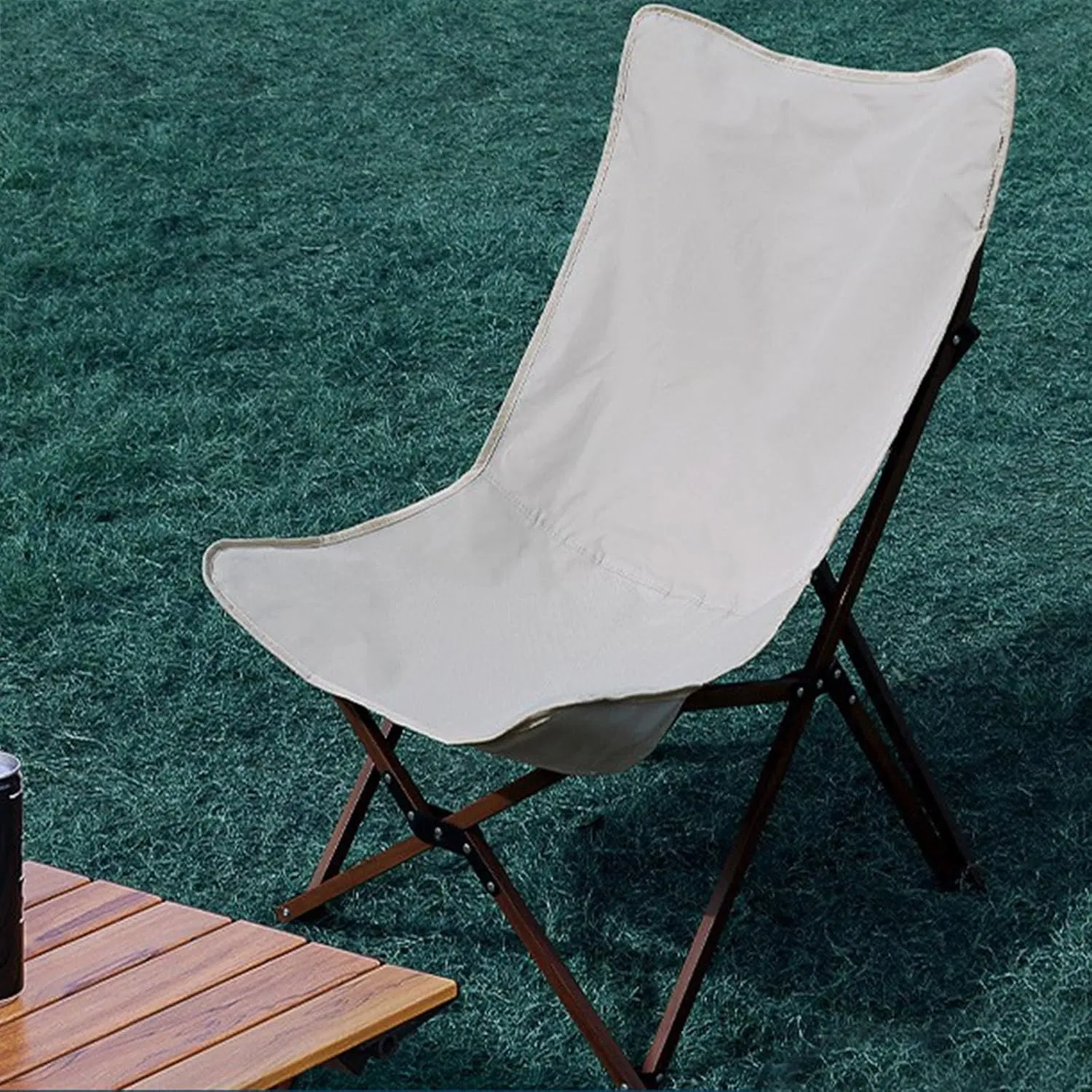 Camping Chair, Portable Chair, Low Profile Folding Chair, for Camping, Beach, Picnic, Barbeques, Sporting Event with Carry Bag (Color : B)