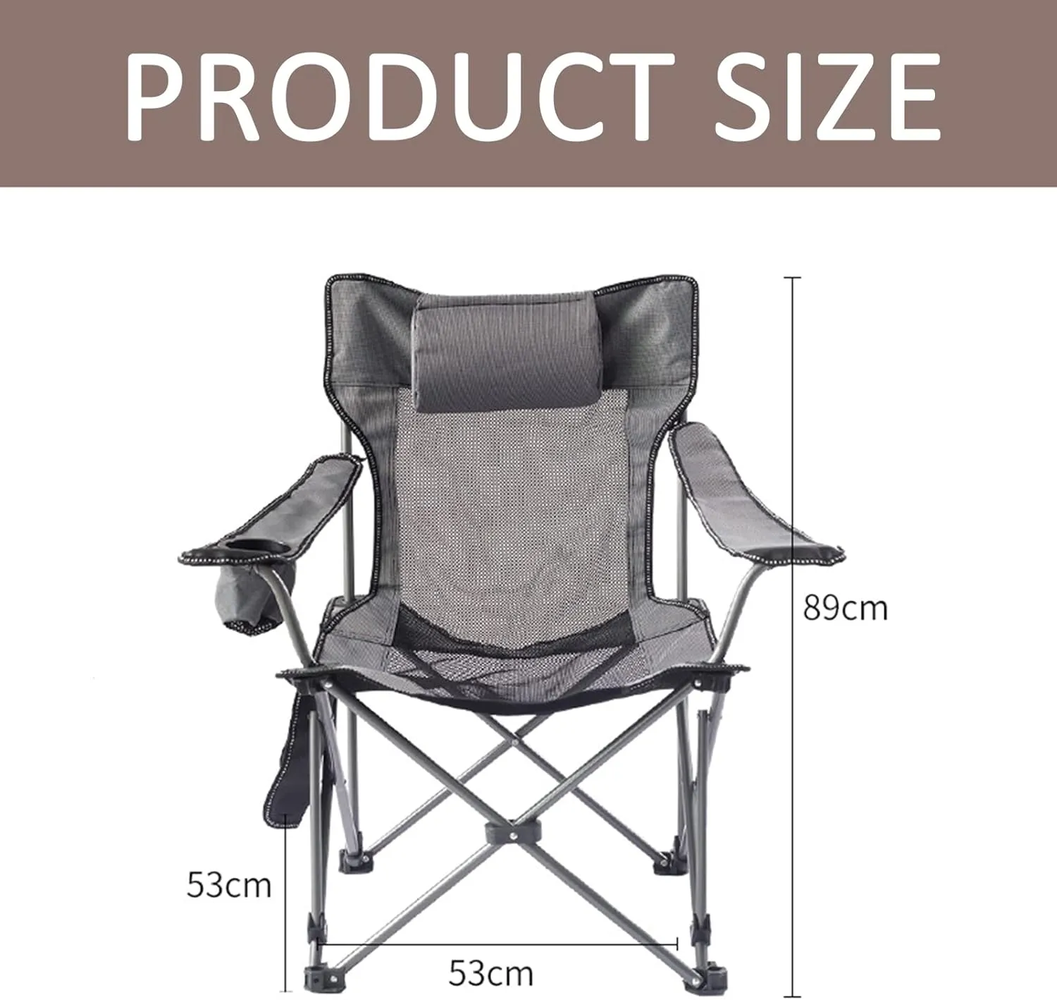 Camping Chair Recliner Portable, Beach Chairs Height Folding Lightweight, Comfortable Camping Chairs, for Camping, Hiking Fishing,A