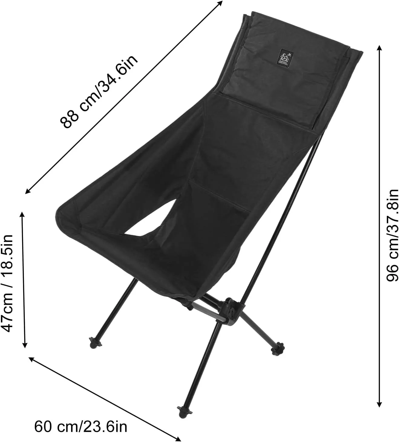 Camping Moon Chair, Portable Moon Chair with Carry Bag, Camping Backpacking Chair, Foldable Lightweight Sofa Chair with Soft Padded Seat for Hiking Camping Fishing Picnic