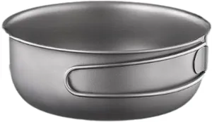 Camping Pan Titanium Pan Utensils Lightweight Fry Pan Titanium Cook Pan for Trekking Camping Backpacking Fishing Home Outdoor