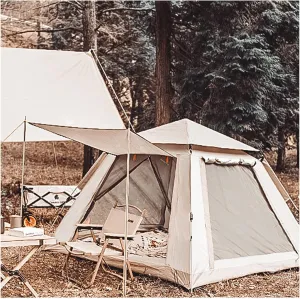 Camping Pod 4 People,Waterproof Igloo Dome Tent Stable and Lightweight Tipi Tents for Camping for Family Camping,Hiking Party