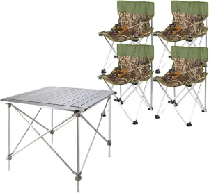 Camping Table Chairs Portable Folding Table Set, Outdoor Aluminum Alloy Can Lift Picnic Table, Portable Table with Carrying Bag (Color : Package 3)