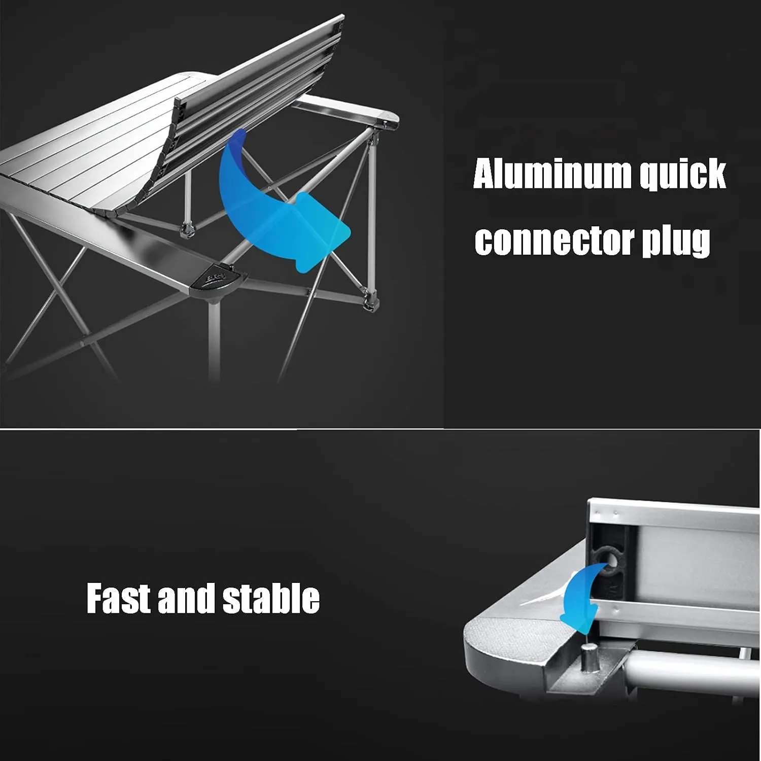 Camping Table Chairs Portable Folding Table Set, Outdoor Aluminum Alloy Can Lift Picnic Table, Portable Table with Carrying Bag (Color : Package 3)