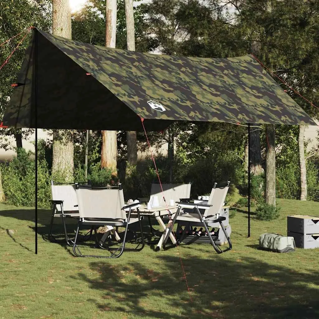 Camping Tarp Camouflage 172.4x148.0x83.5 Waterproof