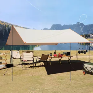 Camping Tarp, Lightweight Car Awning Sunshade, Beach Tent Sun Shelter, Shade Sail for Outdoor,Traveling, Hilking (Size : A)