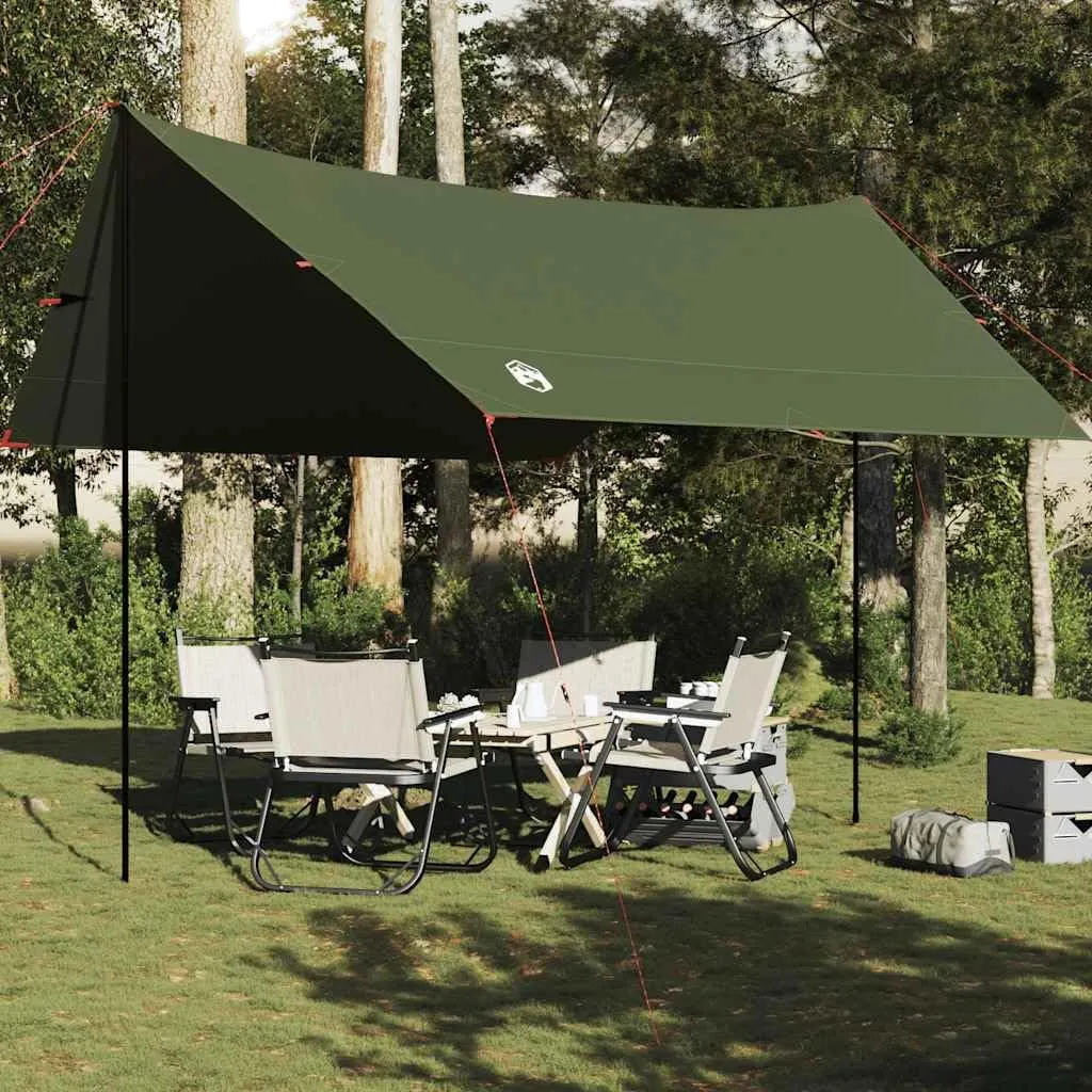 Camping Tarp Olive Green 172.4x148.0x83.5 Waterproof