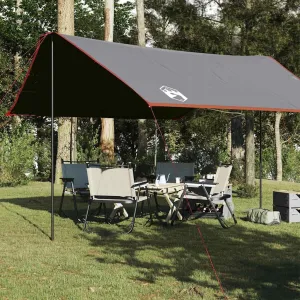 Camping Tarp Orange 169.3x149.6x82.7 Waterproof