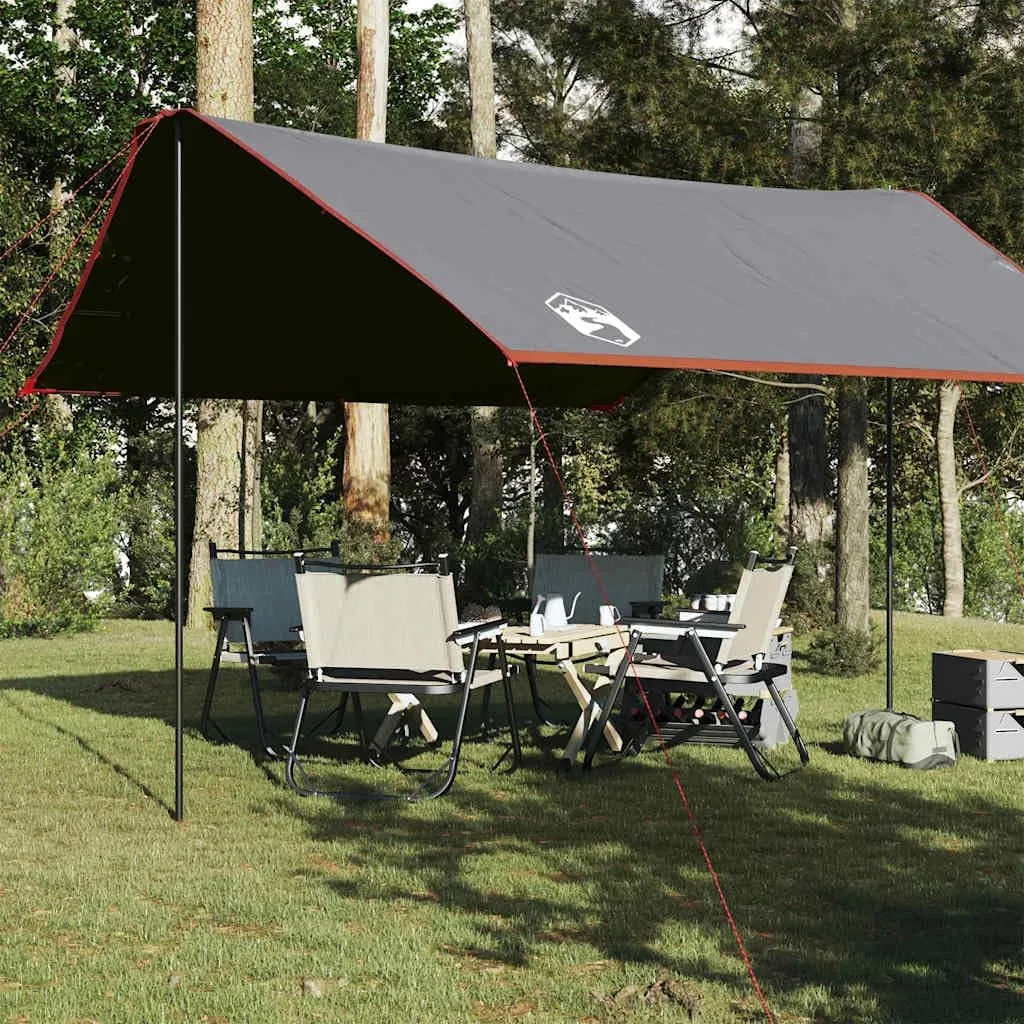 Camping Tarp Orange 169.3x149.6x82.7 Waterproof