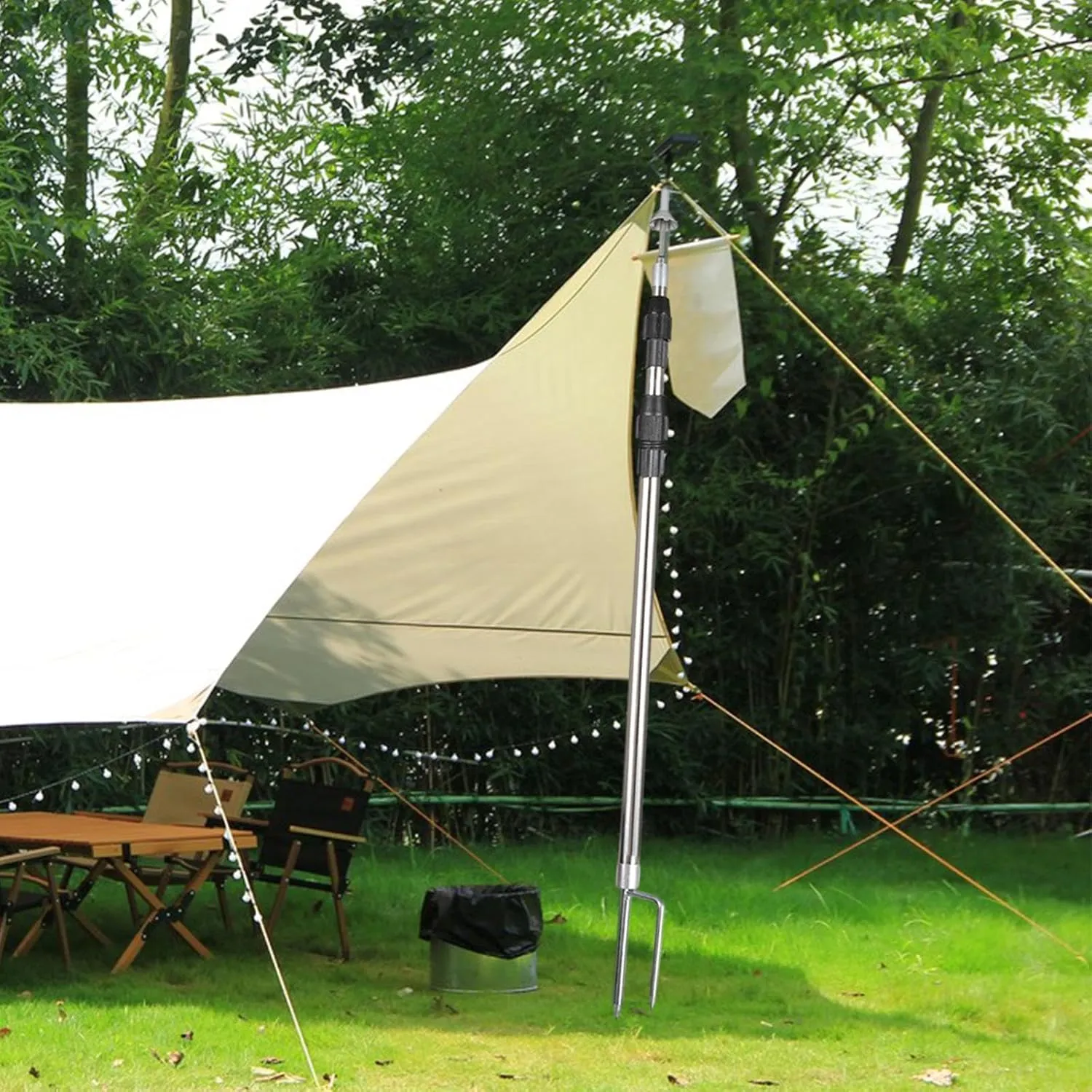 Camping Tarp Poles Canopy Poles Lightweight Tent Rods Heavy Duty Tent Pole Awning Poles for Outdoor Sports Camping Hiking