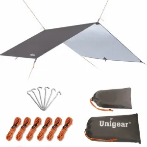 Camping Tarp Waterproof Rain Shelter - Camping Shade Canopy Hammock Tent - Large Heavy Duty Tent Tarp for Outdoor