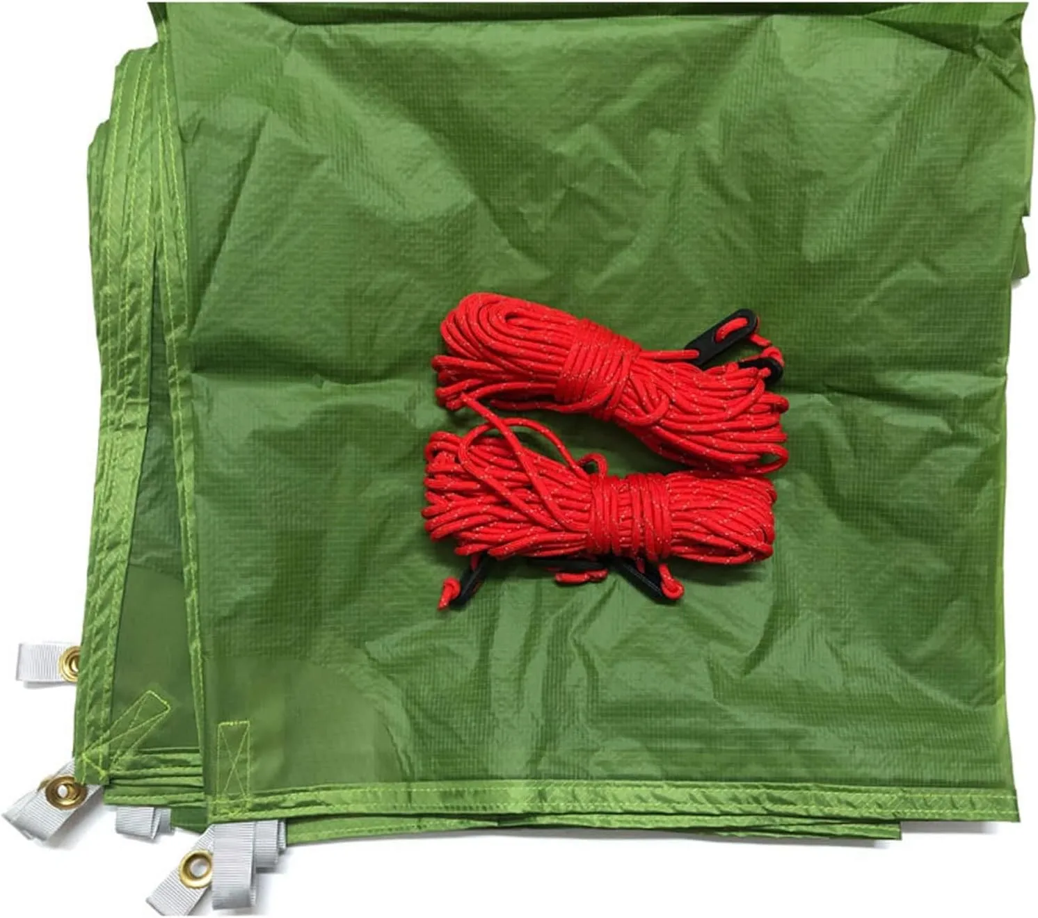 Camping Tarp,3 * 3m 4 * 3m 5 * 3m 15d Nylon Silicone Coating Outdoor Caming Tent Tarp (Color : Khaki, Size : 3 * 3m)