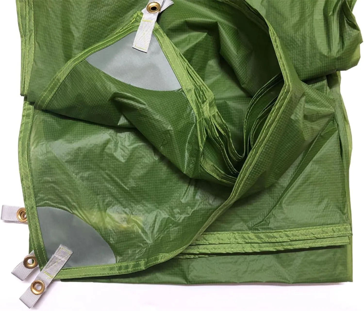 Camping Tarp,3 * 3m 4 * 3m 5 * 3m 15d Nylon Silicone Coating Outdoor Caming Tent Tarp (Color : Khaki, Size : 3 * 3m)