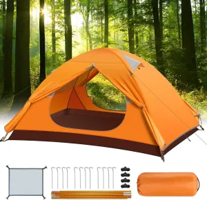 Camping Tent, 2-3 Person Tents for Camping,Double-Thick Waterproof UV Protection Family Tent,Aluminium Dome Tent for Outdoor Camping Hiking