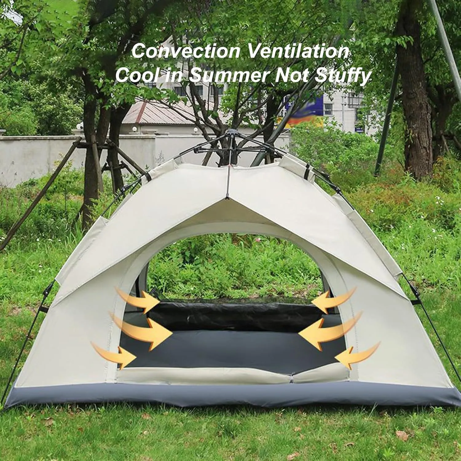 Camping Tent 2-3/3-4 Person Outdoor Dome Tent Automatic Instant Easy Pop Up Tent Beach Camping Folding Tent with Carry Bag Blocks Wind & Rain Easy Set Up