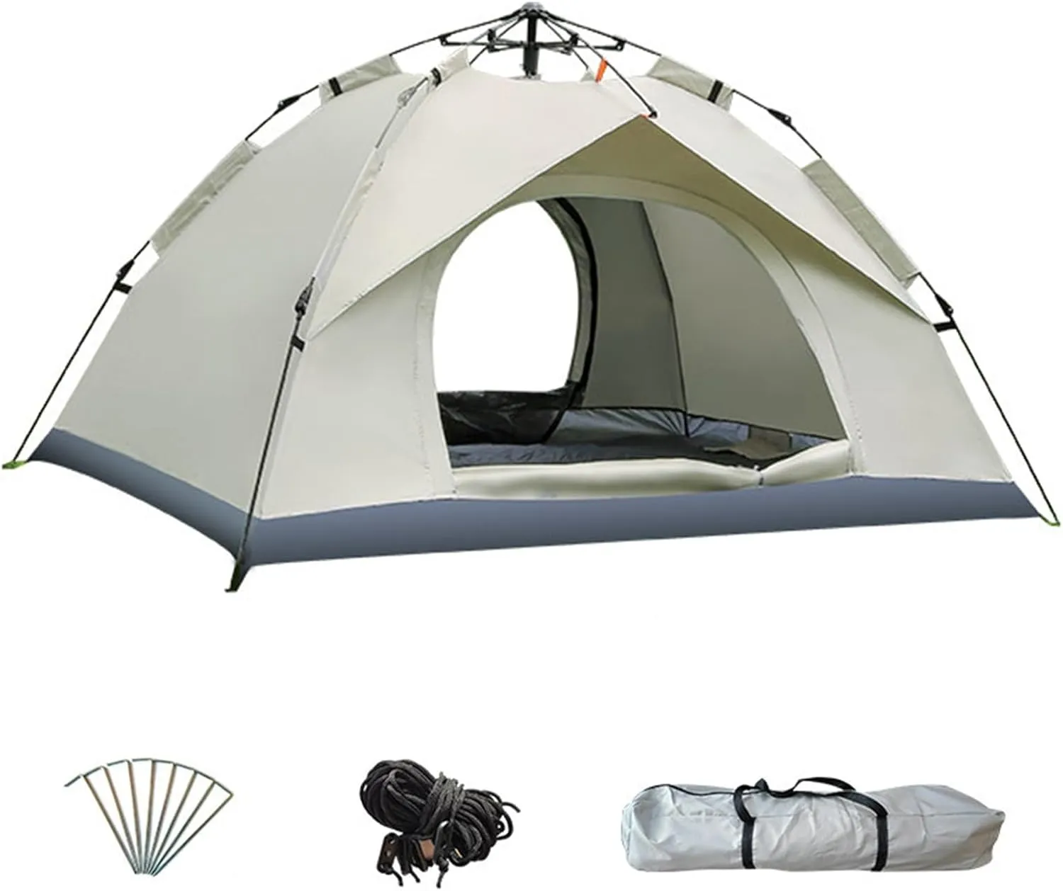 Camping Tent 2-3/3-4 Person Outdoor Dome Tent Automatic Instant Easy Pop Up Tent Beach Camping Folding Tent with Carry Bag Blocks Wind & Rain Easy Set Up