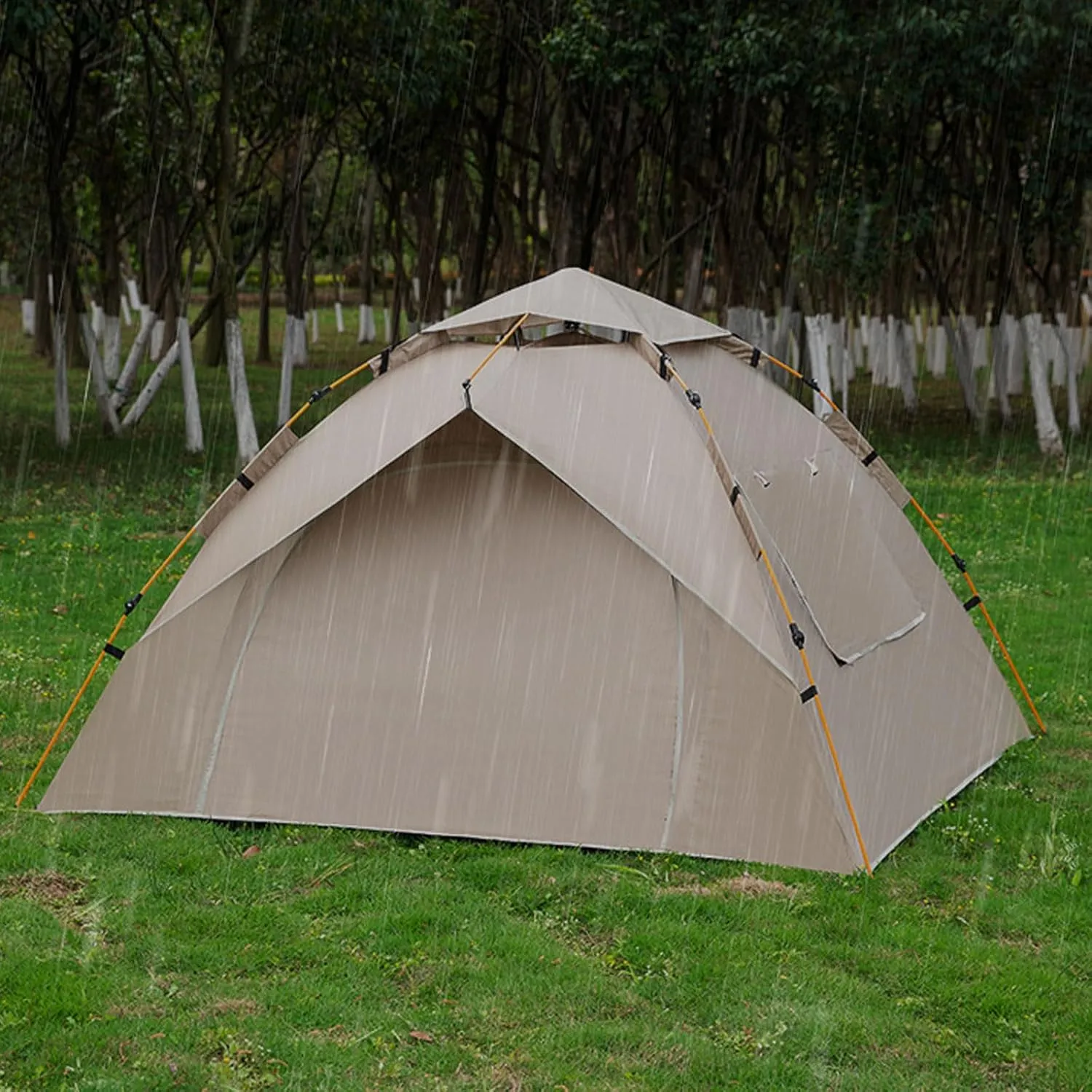 Camping Tent 2/3/4 Person Instant Easy Pop Up Tents Lightweight Outdoor Family Tents Automatic Waterproof Family Easy Set Up Tent,for Beach, Camping, Travelling
