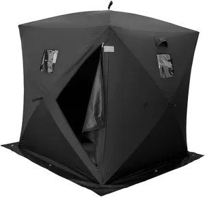 Camping Tent 3-4 People with Top Rainfly, Waterproof and Windproof Double Layer Family Tents Portable with Carry Bag for Camping, Outdoor & Travel